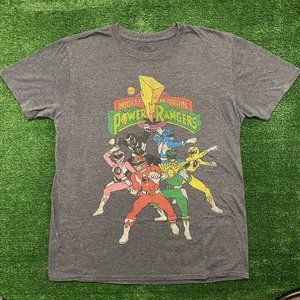 Mighty Morphin Power Rangers T-Shirt Retro Cartoon Skater 2000s Y2K